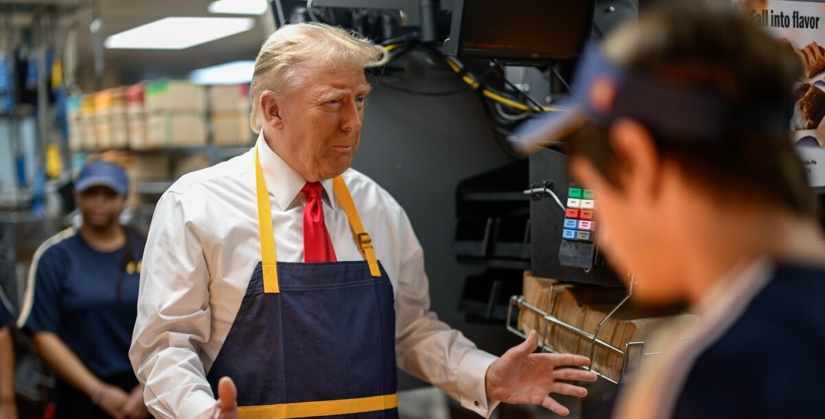 Donald Trump flips fries at McDonald’s, hosts drive-thru news conference